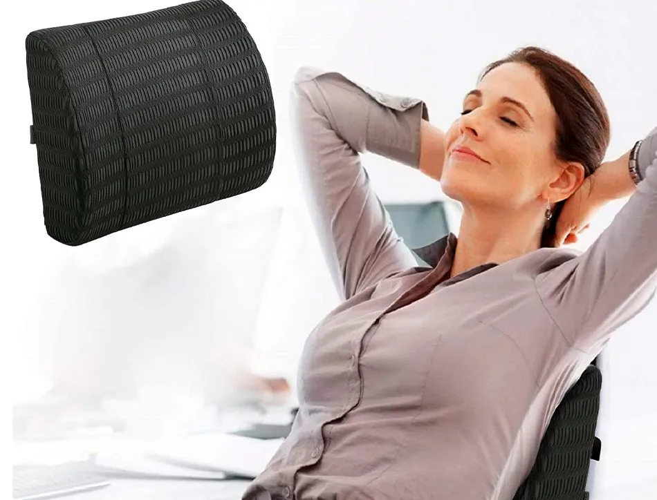 Support dorsal q-connect ergonomique avec mousse à mémoire de forme 340x300x110mm
