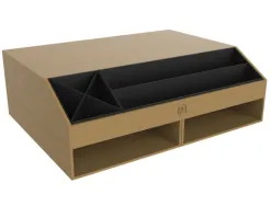 Support ecran savana oxford reglable 2 compartiments carton recycle