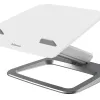 Support fellowes ordinateur portable hana lt egalage optimal hauteur et inclinaison systeme passe cable integre blanc