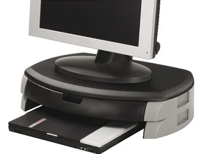 Support moniteur lcd q-connect crt imprimantes 583x335x120mm poids 2.7kg