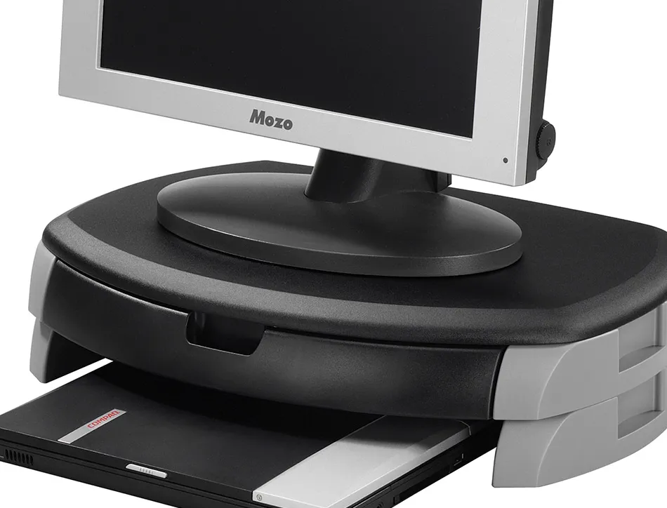 Support moniteur lcd q-connect crt imprimantes 583x335x120mm poids 2.7kg