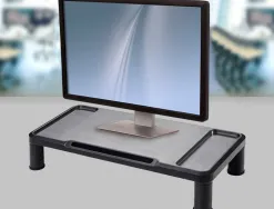 Support moniteur q-connect réglable en hauteur 555x265x112mm