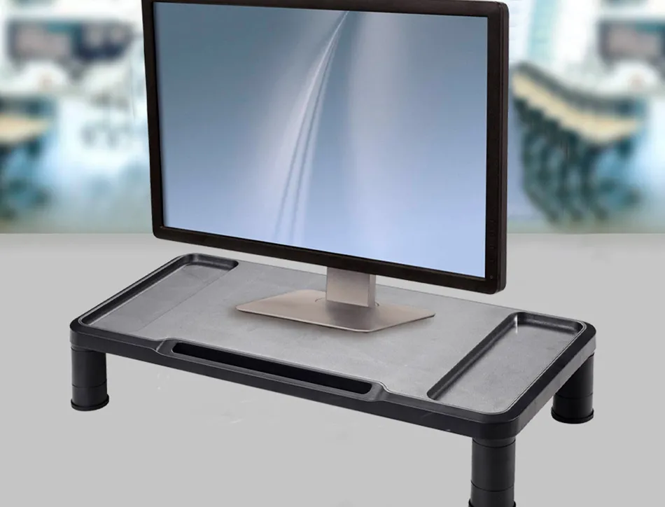 Support moniteur q-connect réglable en hauteur 555x265x112mm