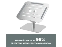 Support pc portable fellowes bureau alumia coloris argent