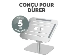 Support pc portable fellowes bureau alumia coloris argent