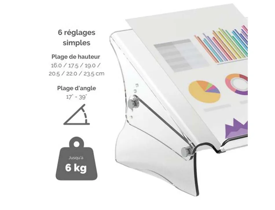 Support porte-documents fellowes clarity