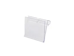 Support porte-etiquette prix q-connect pour crochet en t, etiquette 39x60 mm transparent