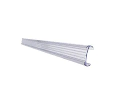 Support porte-etiquette prix q-connect reutilisable pour etagere, 40x1000 mm transparent
