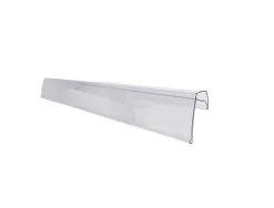 Support porte-etiquette prix q-connect pour etagere, 40x1000 mm transparent