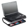 Support q-connect pour ordinateur portable et moniteur pc avec plateau d'organisation 380x295x110mm