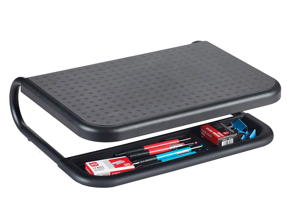 Support q-connect pour ordinateur portable et moniteur pc avec plateau d'organisation 380x295x110mm