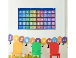 Supports et tableaux magnetiques achoka tableau des nombres 50 pochettes 1 tableau et 50 cartes