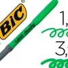 Surligneur bic grip caoutchouc pointe biseautée coloris vert