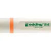 Surligneur edding 24 ecoline rechargeable pointe biseautee trace 2/5mm encre base eau coloris orange