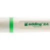 Surligneur edding 24 ecoline rechargeable pointe biseautee trace 2/5mm encre base eau coloris vert clair