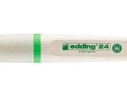 Surligneur edding 24 ecoline rechargeable pointe biseautee trace 2/5mm encre base eau coloris vert clair