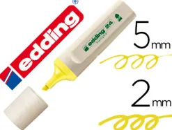 Surligneur edding ecoline coloris jaune fluo