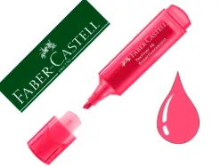 Surligneur faber-castell textliner tl1546 superfluorescent pointe feutre biseautee 3 largeurs