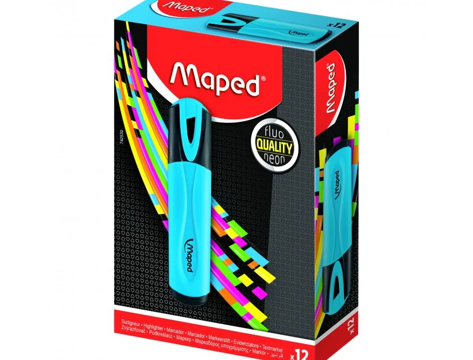 Surligneur fluo pep's classic maped coloris bleu