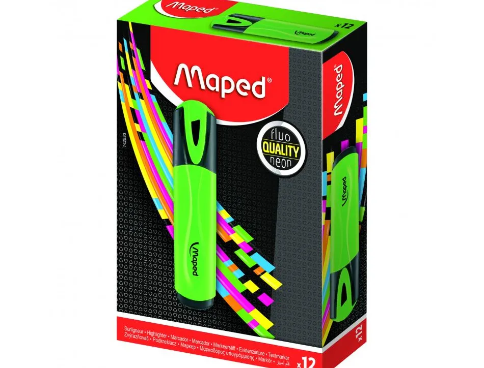 Surligneur fluo pep's classic maped coloris vert