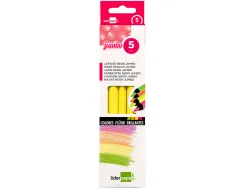 Surligneur liderpapel crayon de couleur néon jumbo mine extra-résistante forme triangulaire ergonomique coloris jaune