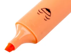 Surligneur liderpapel fluorescent pointe biseaute etui de 6 un coloris pastel assortis