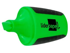 Surligneur liderpapel fluorescent mini tracé 1/4mm pointe biseautée grip caoutchouc coloris vert