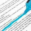 Surligneur liderpapel fluorescent mini tracé 1/4mm pointe biseautée grip caoutchouc coloris bleu