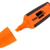 Surligneur liderpapel fluorescent mini tracé 1/4mm pointe biseautée grip caoutchouc coloris orange