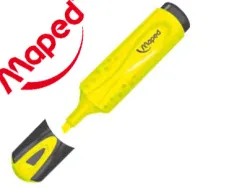 Surligneur maped fluo'peps fluorescent classique coloris jaune