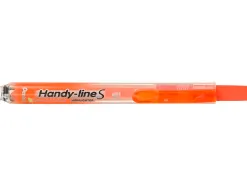 Surligneur pentel handy line s rétractable rechargeable pointe biseautée 1/3.6mm corps fin encre orange