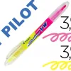 Surligneur pilot begreen spotliter vw double pointe biseautee trait 3,6mm coloris jaune et rose
