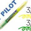 Surligneur pilot begreen spotliter vw double pointe biseautee trait 3,6mm coloris jaune et vert