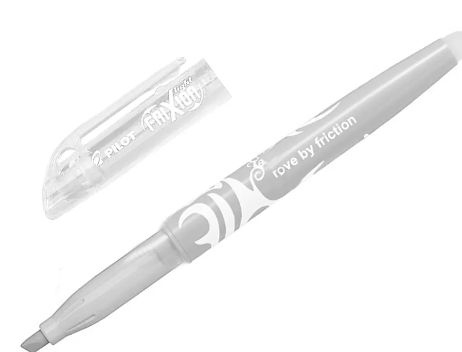 Surligneur pilot frixion light natural effacable pointe moyenne biseautee coloris gris