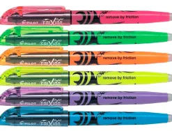 Surligneur pilot frixion light fluo natural pointe moyenne biseautee pochettes de 6 fluo assortis