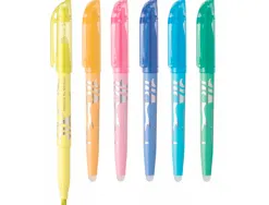 Surligneur pilot frixion light soft effacable pointe moyenne coloris jaune pastel