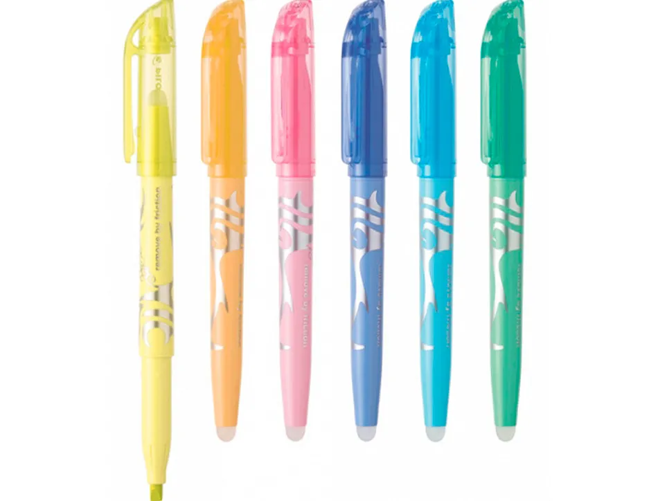 Surligneur pilot frixion light soft effacable pointe moyenne coloris jaune pastel