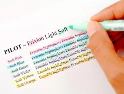 Surligneur pilot frixion light natural effacable pointe moyenne biseautee coloris orange clair