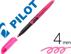 Surligneur pilot frixion light écriture 1/3.3mm encre thermosensible effaçage par frottement coloris rose