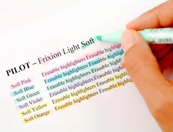 Surligneur pilot frixion light natural effacable pointe moyenne biseautee coloris rouge