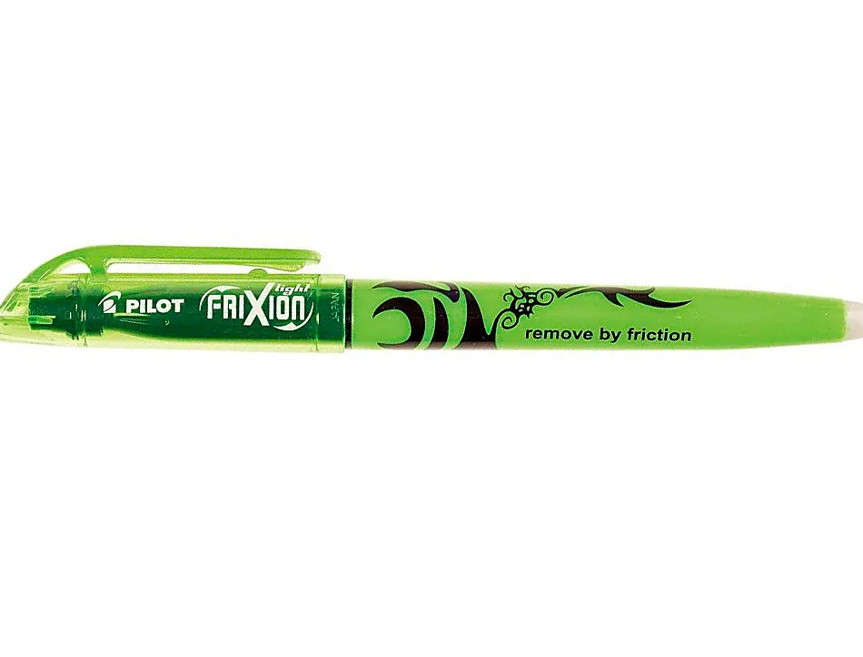 Surligneur pilot frixion light écriture 1/3.3mm encre thermosensible effaçage par frottement coloris vert
