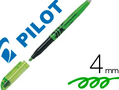 Surligneur pilot frixion light écriture 1/3.3mm encre thermosensible effaçage par frottement coloris vert