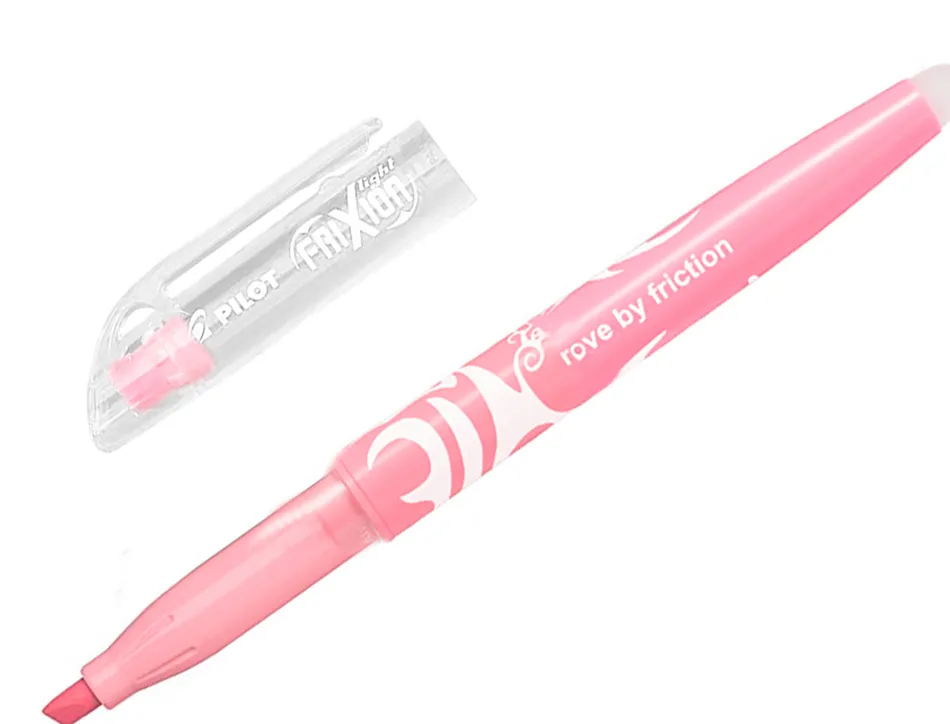 Surligneur pilot frixion light natural effacable pointe moyenne biseautee coloris corail