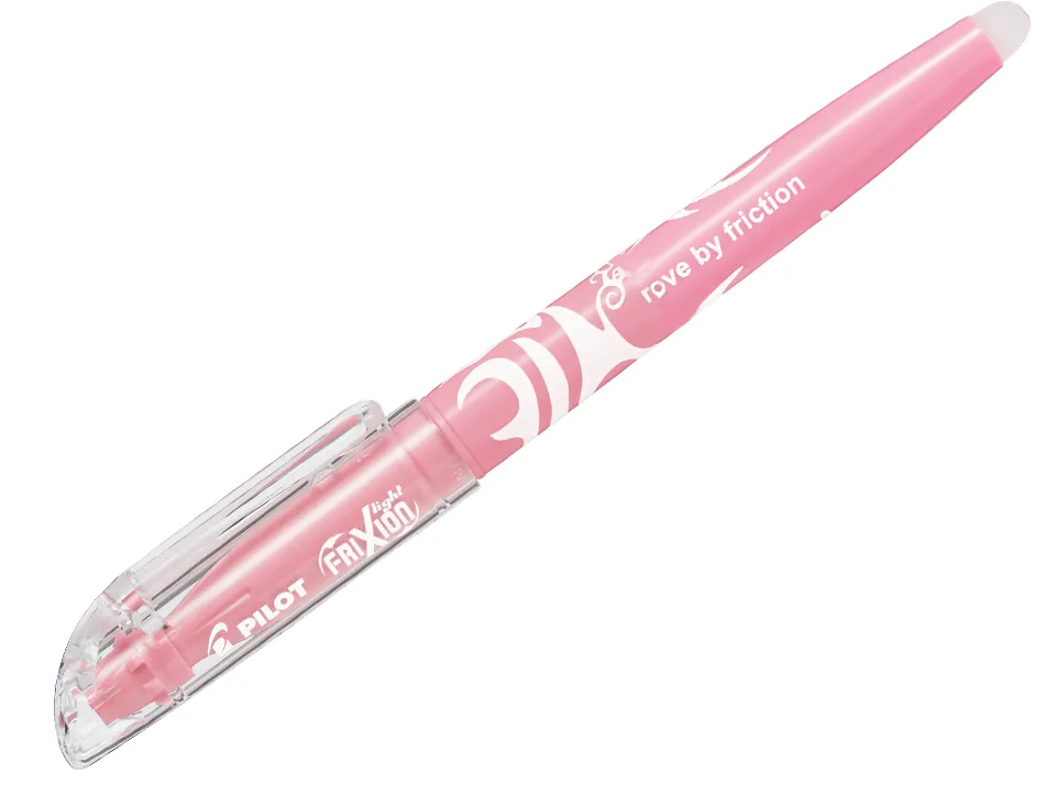 Surligneur pilot frixion light natural effacable pointe moyenne biseautee coloris corail