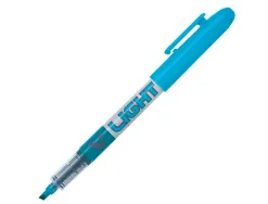 Surligneur pilot v light tracé 1/3mm encre liquide pigmentée fluide niveau d' encre visible coloris bleu
