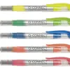 Surligneur q-connect écriture 1/3mm corps transparent encre liquide couleur jaune