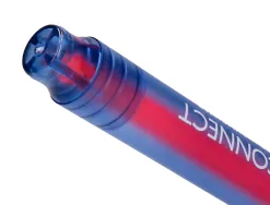 Surligneur q-connect fluorescent corps transparent pointe biseautee trait 1-5mm grip coloris assortis pochette 4 unites