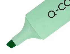 Surligneur q-connect fluorescent pointe biseautee etui de bureau 23 unites coloris assortis