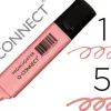 Surligneur q-connect pastel tracé 2/5 mm pointe biseautée coloris rose
