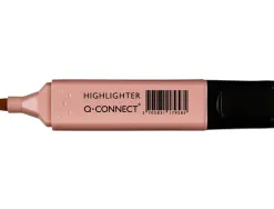 Surligneur q-connect pastel tracé 2/5 mm pointe biseautée coloris rose